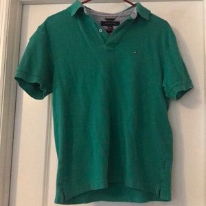 Green Tommy Hilfiger polo